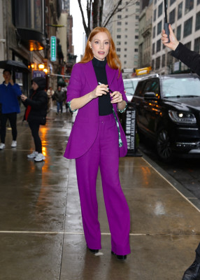 Jessica Chastain - out and about candids in New York, February 28, 2024
