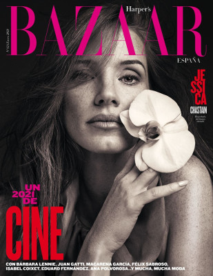Jessica Chastain  by David Roemer for Harper&#039;s Bazaar España || Jan 2021