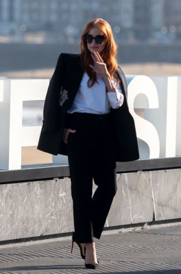 Jessica Chastain-The Eyes of Tammy Faye Photocall
