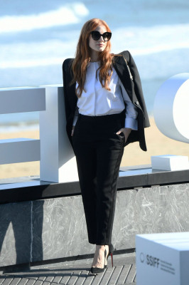 Jessica Chastain-The Eyes of Tammy Faye Photocall