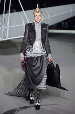 Jessica Stam - Thom Browne Fall/Winter 2023 Fashion Show in New York