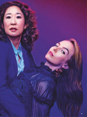 JODIE COMER and SANDRA OH in Radio Times Magazine, June 2019