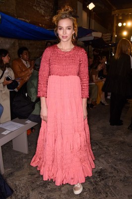 Jodie Comer at Molly Goddard Show at London Fashion Week 09/15/2018  