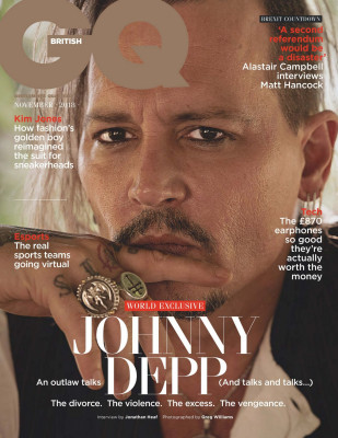 Johnny Depp ~ GQ Magazine (UK) Nov 2018 by Greg Williams