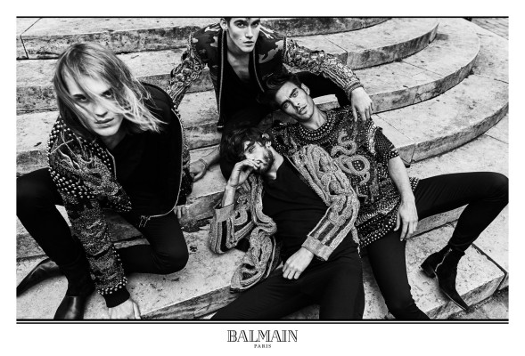 Jon Kortajarena - Balmain Fall-Winter Campaign by Olivier Rousteing