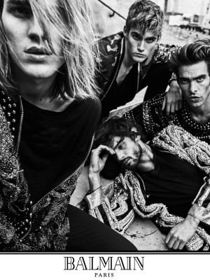 Jon Kortajarena - Balmain Fall-Winter Campaign by Olivier Rousteing