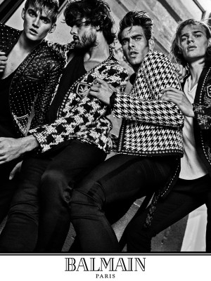 Jon Kortajarena - Balmain Fall-Winter Campaign by Olivier Rousteing