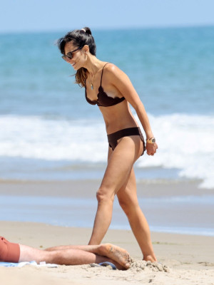 JORDANA BREWSTER in Bikini at a Beach in Santa Monica 07/25/2020
