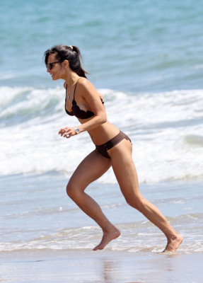 JORDANA BREWSTER in Bikini at a Beach in Santa Monica 07/25/2020