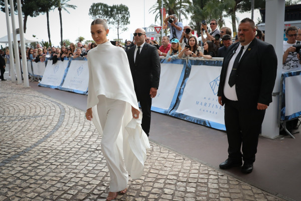 Josephine Skriver Chic Outfit – Outside the Martinez Hotel in Cannes
