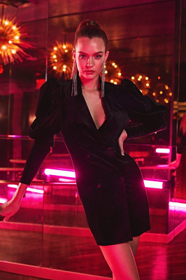 Josephine Skriver for Boohoo All That Glitters Holiday Campaign
