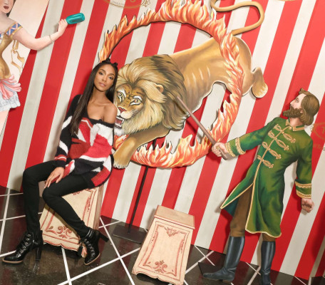 Jourdan Dunn – Tod’s Fellini-esque Holiday Circus Celebration in NY