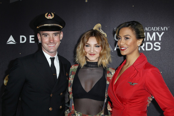 Julia Michaels - Delta Air Lines in New York 01/25/2018