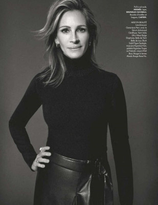 JULIA ROBERTS in Elle Magazine, France December 2019