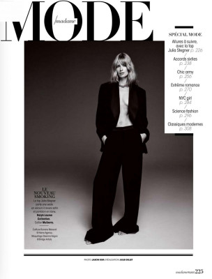 JULIA STEGNER in Madame Figaro Magazine, France August 2019