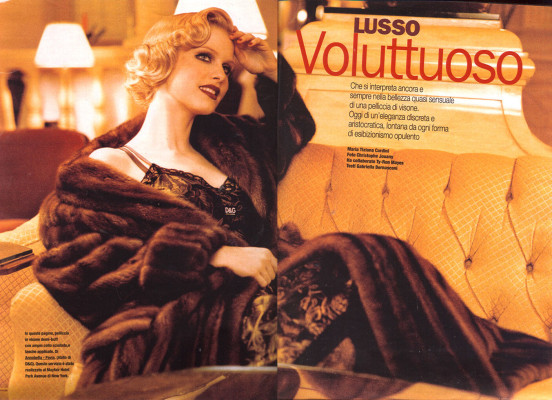 Julia Valet ~ AMICA ITALIA by Christophe Jouany