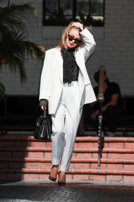 Julianne Hough-Leaves Chateau Marmont in West Hollywood