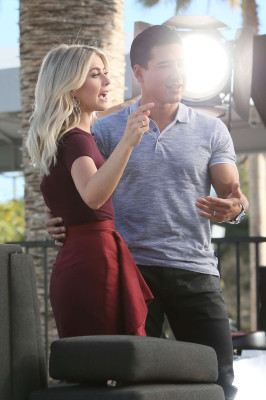 Julianne Hough and Derek Hough at Universal Studios 
