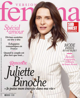 Juliette Binoche – Femina Magazine Februry 2019 Issue