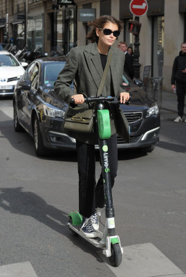 Kaia Gerber - Out in Paris