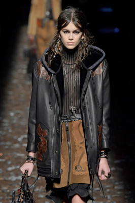 Kaia Gerber Walks for Coach 1941 during New York Fashion Week in NYC