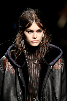 Kaia Gerber Walks for Coach 1941 during New York Fashion Week in NYC