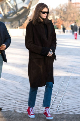 Kaia Gerber – Visits the Louis Vuitton Foundation in Paris 