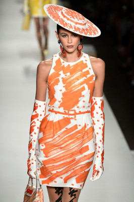 Kaia Gerber – Walks Moschino Show at Milan Fashion Week
