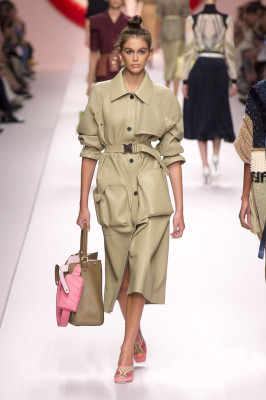 Kaia Gerber – Walks Fendi Show at Milan Fashion Week