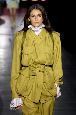 Kaia Gerber – Walks Alberta Ferretti Show at Milan Fashion Week