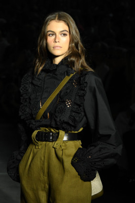 Kaia Gerber – Walks Alberta Ferretti Show at Milan Fashion Week