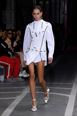 Kaia Gerber - Walks Off-White Show at Paris Fashion Week 