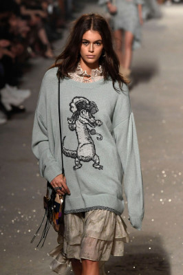 Kaia Gerber at Coach 1941 Runway Show at New York Fashion Week 09/11/2018 