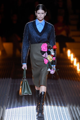 KAIA GERBER at Prada Runway Show in Milan 02/21/2019