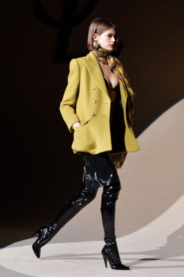 KAIA GERBER at Saint Laurent Runway Show at PFW in Paris 02/25/2020