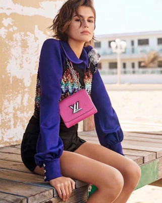 KAIA GERBER for Louis Vuitton Twist Bags for Spring 2020 Campaign