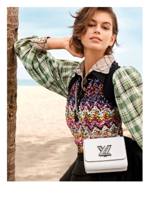 KAIA GERBER for Louis Vuitton Twist Bags for Spring 2020 Campaign