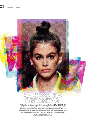 KAIA GERBER in Miss Magazine, November 2018