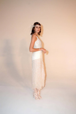 Kaia Gerber as Daisy in 'The Great Gatsby' Table Read for amfAR Benefit 11/17/21