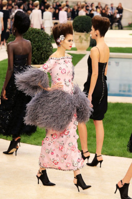 Kaia Gerber Walks Chanel Haute-Couture S/S 2019 Fashion Show in Paris