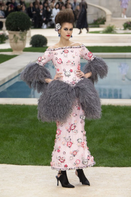 Kaia Gerber Walks Chanel Haute-Couture S/S 2019 Fashion Show in Paris