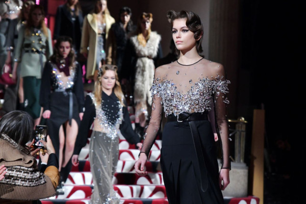Kaia Gerber – Walks Miu Miu Show at Paris Fashion Week