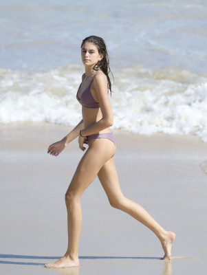 Kaia Gerber Bikini Candids – St Barth