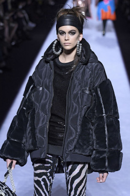 Kaia Gerber Walks Tom Ford Show FW18 at NYFW