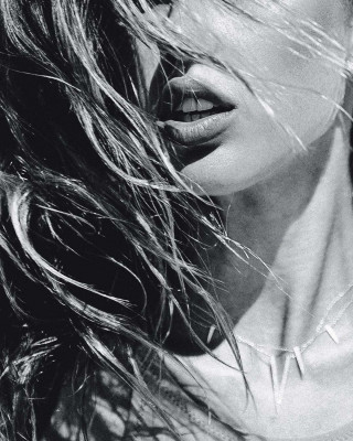 KARA DEL TORO at a Black and White Photoshoot, 2020