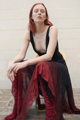 Karen Elson - Alexandre Vauthier Fall 2022