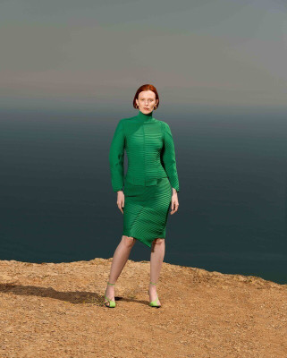 Karen Elson for JNBY FW 22 Campaign by Synchrodogs