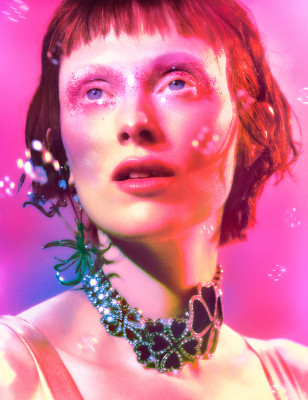 Karen Elson ~ The Face Winter 2021 by Elizaveta Porodina
