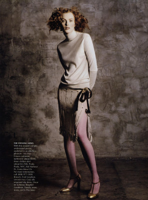 Karen Elson ~ US Vogue March 2000