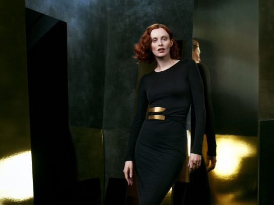 Karen Elson ~ Donna Karan FW 2024.25 by Mikael Jansson